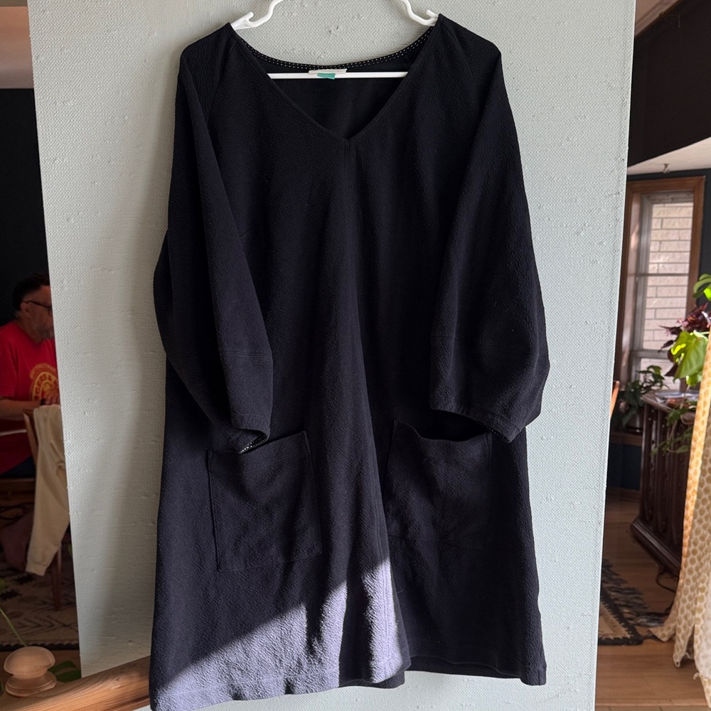 Maeve Black Long Sleeve Dress